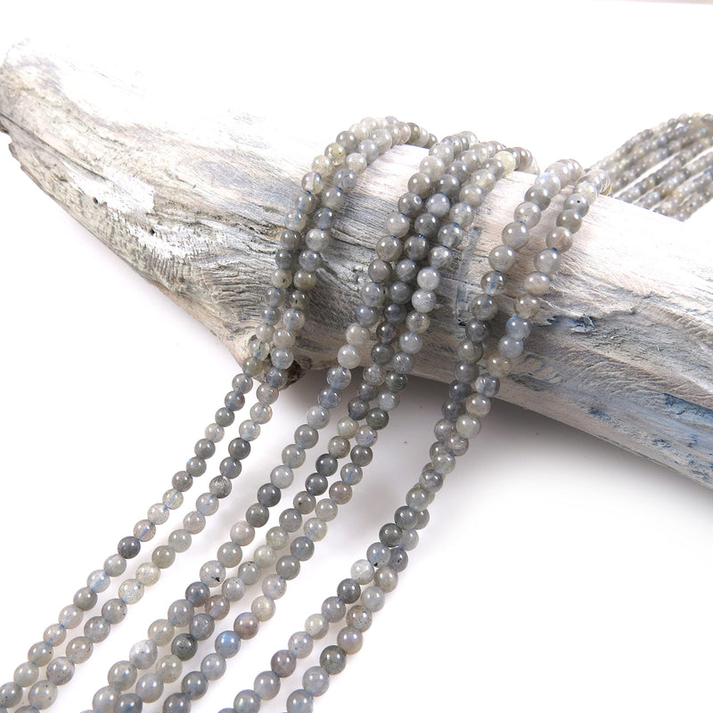 85 beads Semi-precious Labradorite 4mm round (Labradorite 4mm 1 string-85 beads)