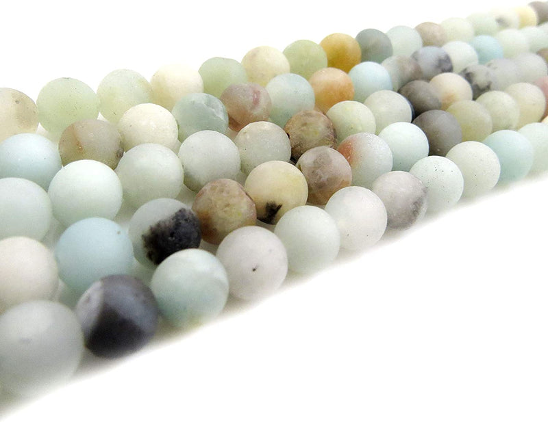 Natural Brown Amazonite Semi-precious Stone Matte beads 6mm round, 60 beads/15" rope (Brown Amazonite 6mm 1 rope of 60 beads)
