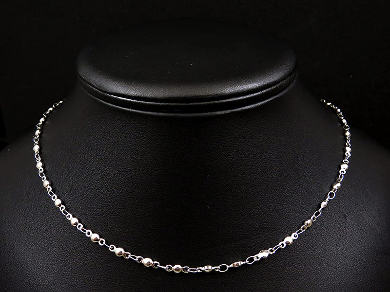 10m Stainless steel chain with beads 3.5x8.5mm