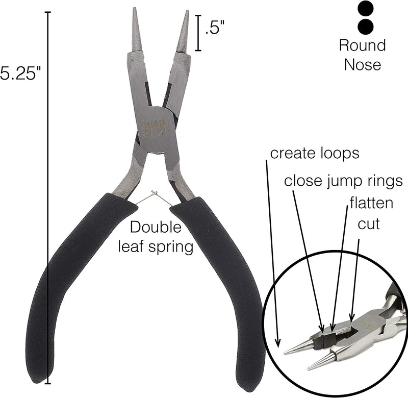 BeadSmith 4 in 1 pliers, cutting, round, flat and crush pliers