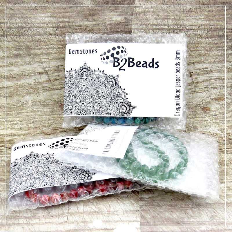 Snow Quartz Semi-precious stones 8mm round, 45 beads/15" rope (Snow Quartz 2 ropes-90 beads)
